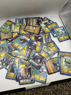 Bandai Digimon Digi-Battle 1st Edition Card Lot 1999 Myotismon Greymon - Image 1