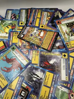 Bandai Digimon Digi-Battle 1st Edition Card Lot 1999 Myotismon Greymon - Image 3
