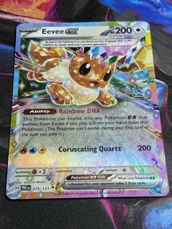 Eevee ex 075/131 Sv: Prismatic Evolutions Holo Pokemon Card - Image 1