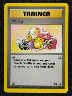 Mr. Fuji 58/62 Base Set Series Fossil Uncommon Pokemon TRAINER Card 1999 - NM - Image 1