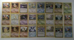 Pokemon TCG Base Set WOTC Lot 24 Cards Total 1999 CHARMELEON PIKACHU MACHOKE - Image 1