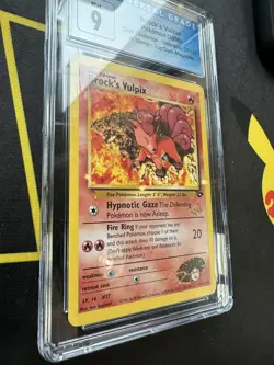 Pokemon Card Brocks Vulpix 37/132💎PSA CGC 9💎 Gym Challenge Unlimited W Stamp - Image 2