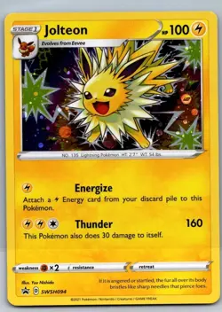 Jolteon SWSH094 Black Star Promo Pokemon Card - Image 1