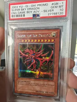 Yu-Gi-Oh Slifer the Sky Dragon Secret Rare Card GBI-001 PSA 10 Gem Mint - Image 1