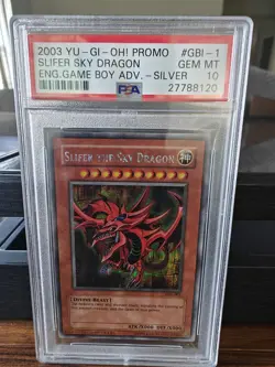Yu-Gi-Oh Slifer the Sky Dragon Secret Rare Card GBI-001 PSA 10 Gem Mint - Image 4