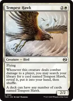 Magic the Gathering Tempest Hawk Tarkir Dragonstorm #31 2025 MTG Card - Image 1