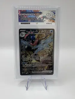 Pokemon Card Greninja ex SVP 132 Promo Graded ACE 10 Slab - Image 1