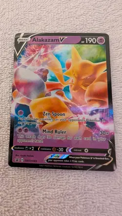 Alakazam V SWSH083 - Holo Black Star Promo Card - Pokemon - Image 1