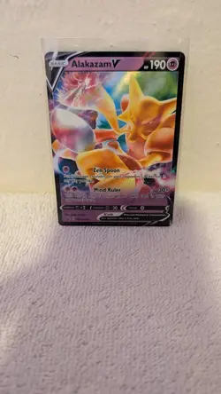 Alakazam V SWSH083 - Holo Black Star Promo Card - Pokemon - Image 3