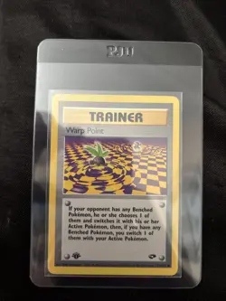 1st Edition Warp Point 126/132 Gym Challenge Pokemon Card Vintage - Image 1