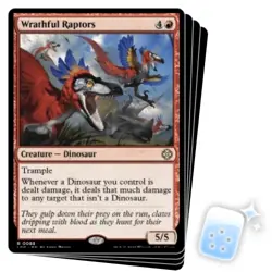 WRATHFUL RAPTORS X4 The Lost Caverns Of Ixalan: Commander Magic MTG MINT CARD - Image 1