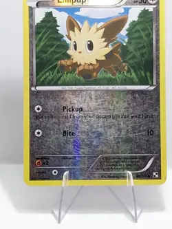 MP Lillipup 80/114 Black and White Reverse Holo Common Pokemon Card - Image 2