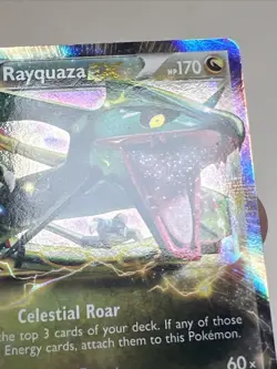 MP- Rayquaza EX 85/124 Holofoil Dragons Exalted AUTHENTIC Pokemon Card - Image 5