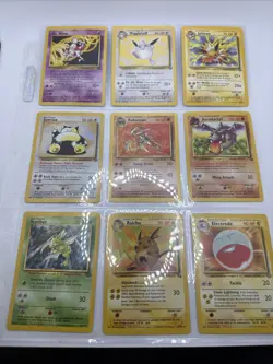 Vintage Rare Pokemon Card Lot - WOTC Non Holo Jungle + Fossil - Image 1