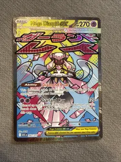 Pokemon Mega Diancie EX Full Art Holo Card 267/217 270 HP 120x Attack English - Image 1