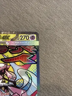Pokemon Mega Diancie EX Full Art Holo Card 267/217 270 HP 120x Attack English - Image 3