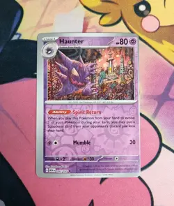 Haunter 093/165 Reverse Holo Scarlet & Violet 151 Misprint Error Pokemon Card! - Image 1