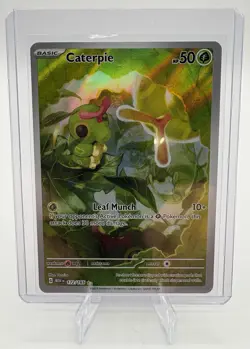 Pokemon TCG Caterpie 172/165 Scarlet & Violet 151 Holo Card NM Condition - Image 3