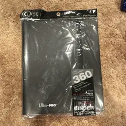 Ultra PRO Binder Black 360 Card Capacity 18-Pocket Side-Loading - Image 1