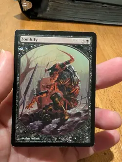 Magic: The Gathering Zombify Promo Player Rewards Sorcery Black 2006 Pollack - Image 1