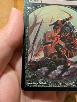 Magic: The Gathering Zombify Promo Player Rewards Sorcery Black 2006 Pollack - Image 5