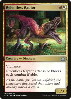Relentless Raptor [Rivals of Ixalan] Lightly Played - Image 1