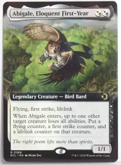 Abigale, Eloquent First-Year [New, Near Mint] Extended Art {Lorwyn Eclipsed} - Image 1
