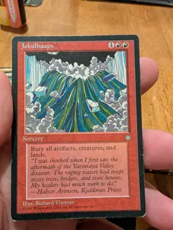 Magic: The Gathering Jokulhaups Rare Ice Age Sorcery Red Regular HP - Image 1