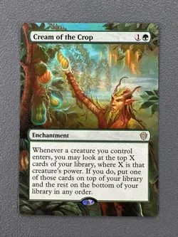 Cream of the Crop Lorwyn Eclipsed Commander Hand Painted Borderless Altered Art - Image 1