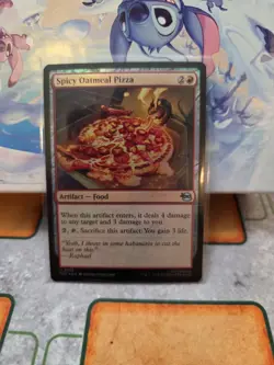 Spicy Oatmeal Pizza (Foil) - 0109 - TMT Teenage Mutant Ninja Turtles - MTG NM/M - Image 1