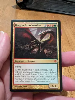 Magic: The Gathering Dragon Broodmother Mythic Alara Reborn Creature Red Green … - Image 1