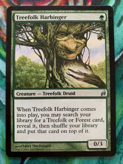1x Treefolk Harbinger mtg Lorwyn Lightly Played LP - Image 1