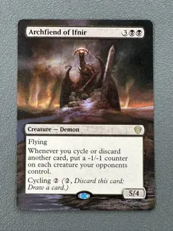 Archfiend of Ifnir MTG Lorwyn Eclipsed Commander Hand Painted Full Altered Art v - Image 1