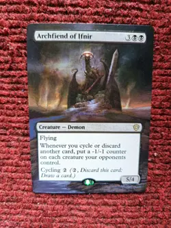 Archfiend of Ifnir MTG Lorwyn Eclipsed Commander Hand Painted Full Altered Art v - Image 2
