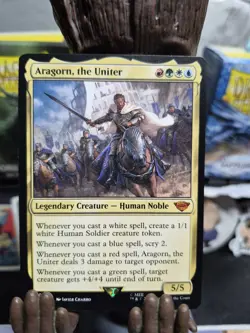 MTG LOTR Pack. Sauron, the Dark Lord, Aragon, the United, and Gandalf the White - Image 2