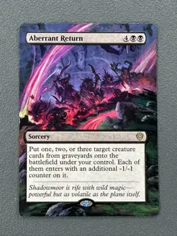 Aberrant Return MTG Lorwyn Eclipsed Commander Hand Painted Extended Altered Art - Image 1
