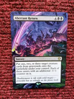 Aberrant Return MTG Lorwyn Eclipsed Commander Hand Painted Extended Altered Art - Image 2