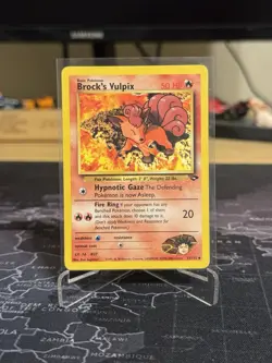 Brock's Vulpix 37/132 Pokemon Gym Challenge Regular Non Holo - Image 1