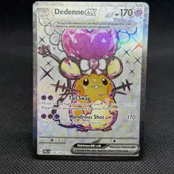 Pokemon TCG Dedenne EX 239/193 Paldea Evolved Ultra Rare Full Art Holo - Image 1