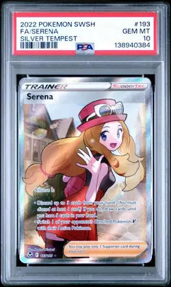 SERENA 193/195 PSA 10 POKEMON SILVER TEMPEST 2022 - Image 1