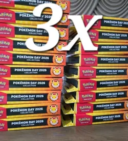 (3) THREE SEALED NEW BOXES- Pokemon Day 2026 Collection - Image 1