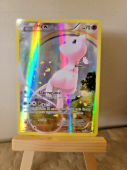 Pokemon Full Art/Illustration Black Star Promo Holo Mew (XY110) Mythical LP+ - Image 1