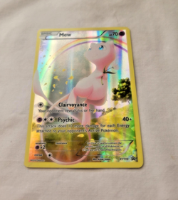 Pokemon Full Art/Illustration Black Star Promo Holo Mew (XY110) Mythical LP+ - Image 2