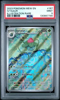 IVYSAUR 167/165 PSA 9 ILLUSTRATION RARE Pokemon 151 English - Image 1