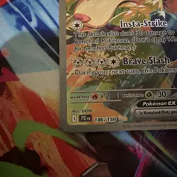 Pokemon Hop's Zacian ex Full Art Holo Special Illustration Rare SV09 186/159 - Image 2