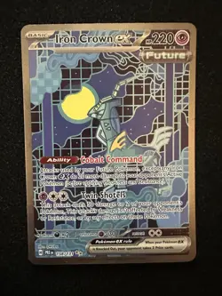 Pokemon Iron Crown ex 158/131 Sv Prismatic Evolutions Special Art Holo 220 HP - Image 1