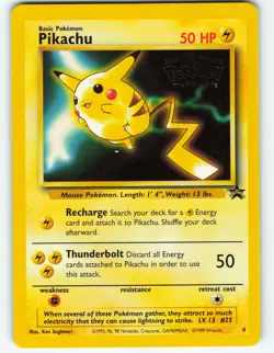 Pikachu - #4 WOTC Black Star Promo - Pokemon TCG - 1999 - Image 1