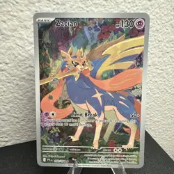 Pokemon TCG Zacian 100/094 Me02: Phantasmal Flames Illustration Rare Mint - Image 1
