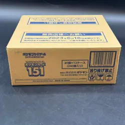Pokemon 151 Booster Box Japanese Factory Sealed CaseSV2A 12 Boxes NEW - Image 1