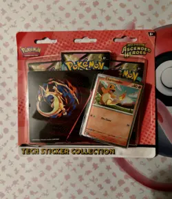 Pokemon Ascended Heroes Tech Sticker Collection Charmander New Sealed IN-HAND #2 - Image 2